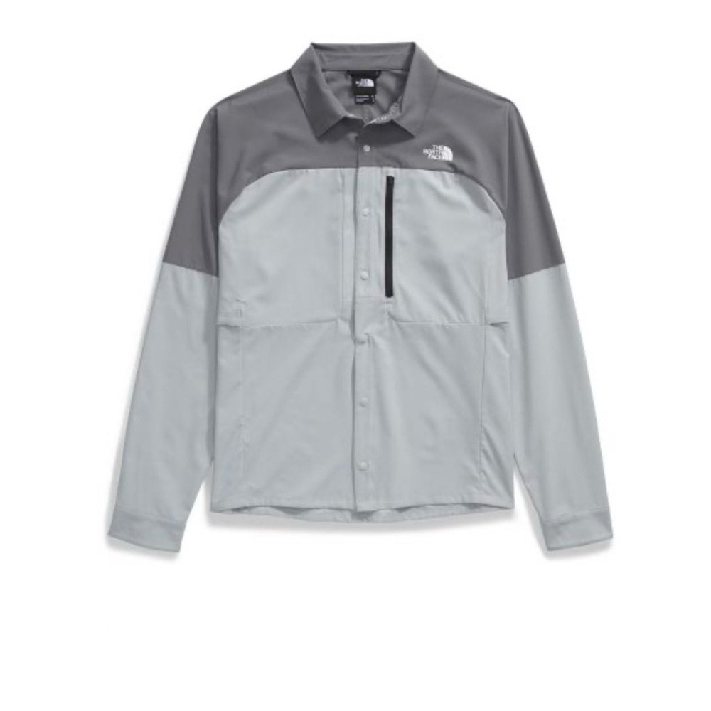The North Face Men’s Two-Tone Light Gray and Dark Gray Shirt Jacket